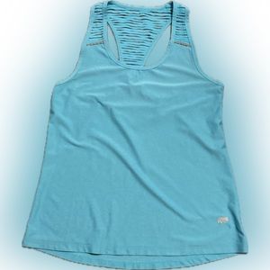 Marika Tek Teal Racerback Tank Top Size L